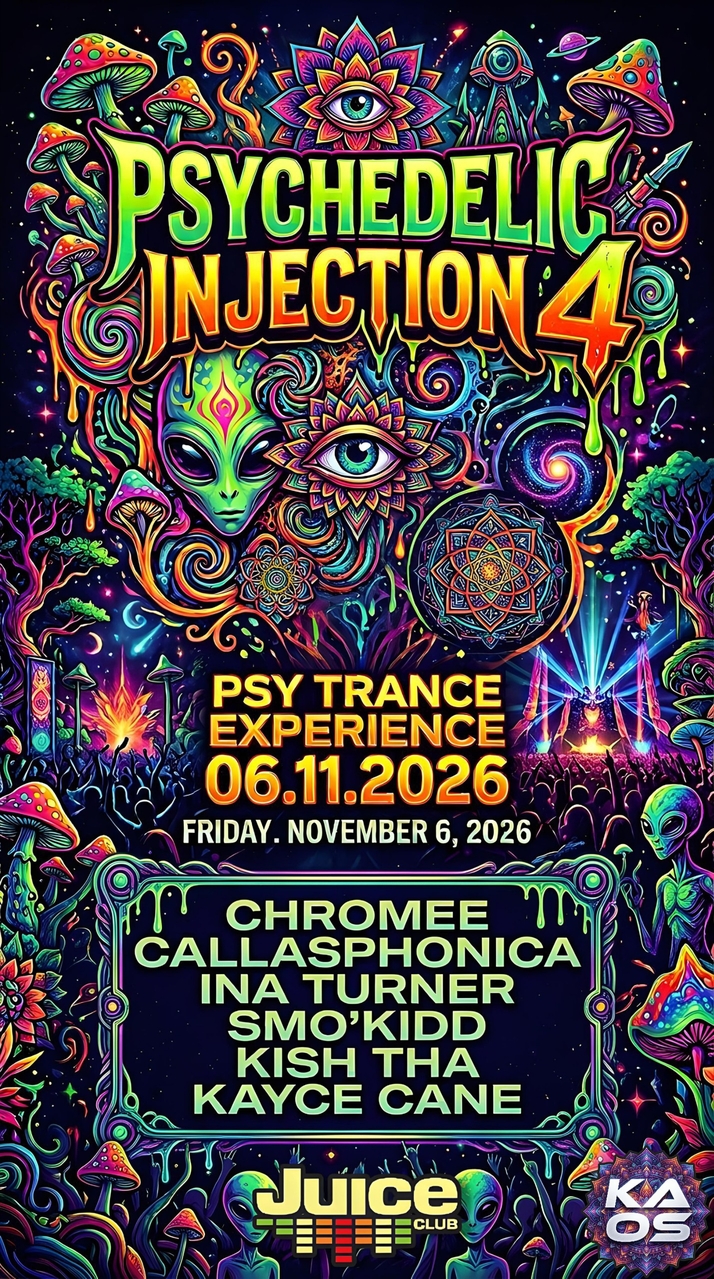 Psychedelic Injection 4 – Flyer