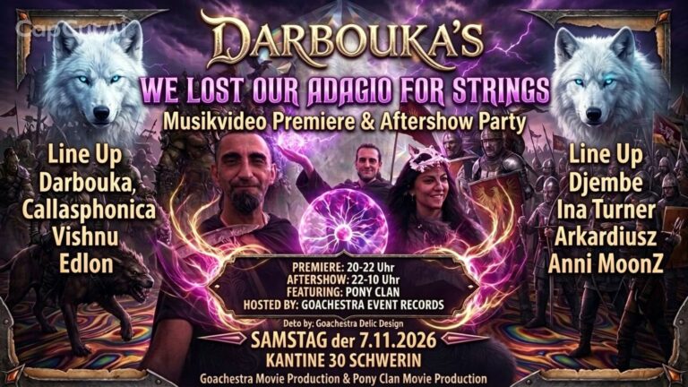 Darbouka´s We LOST Our ADAGIO FOR STRINGS Premiere & Aftershow Party